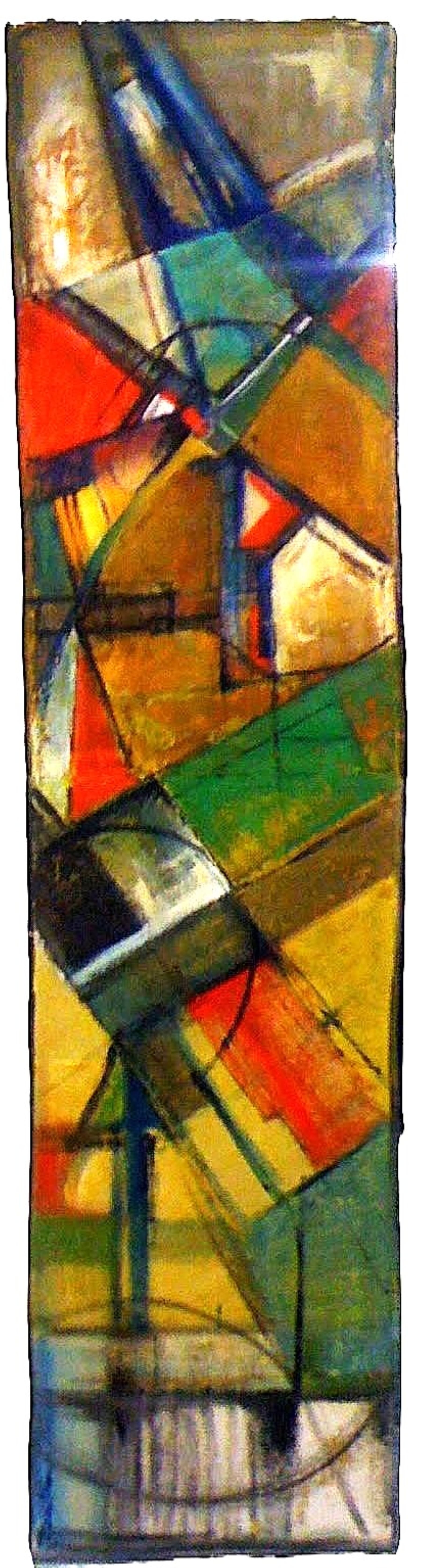 Obra abstracta Passau Tela 1 por Antonio Casares Palma