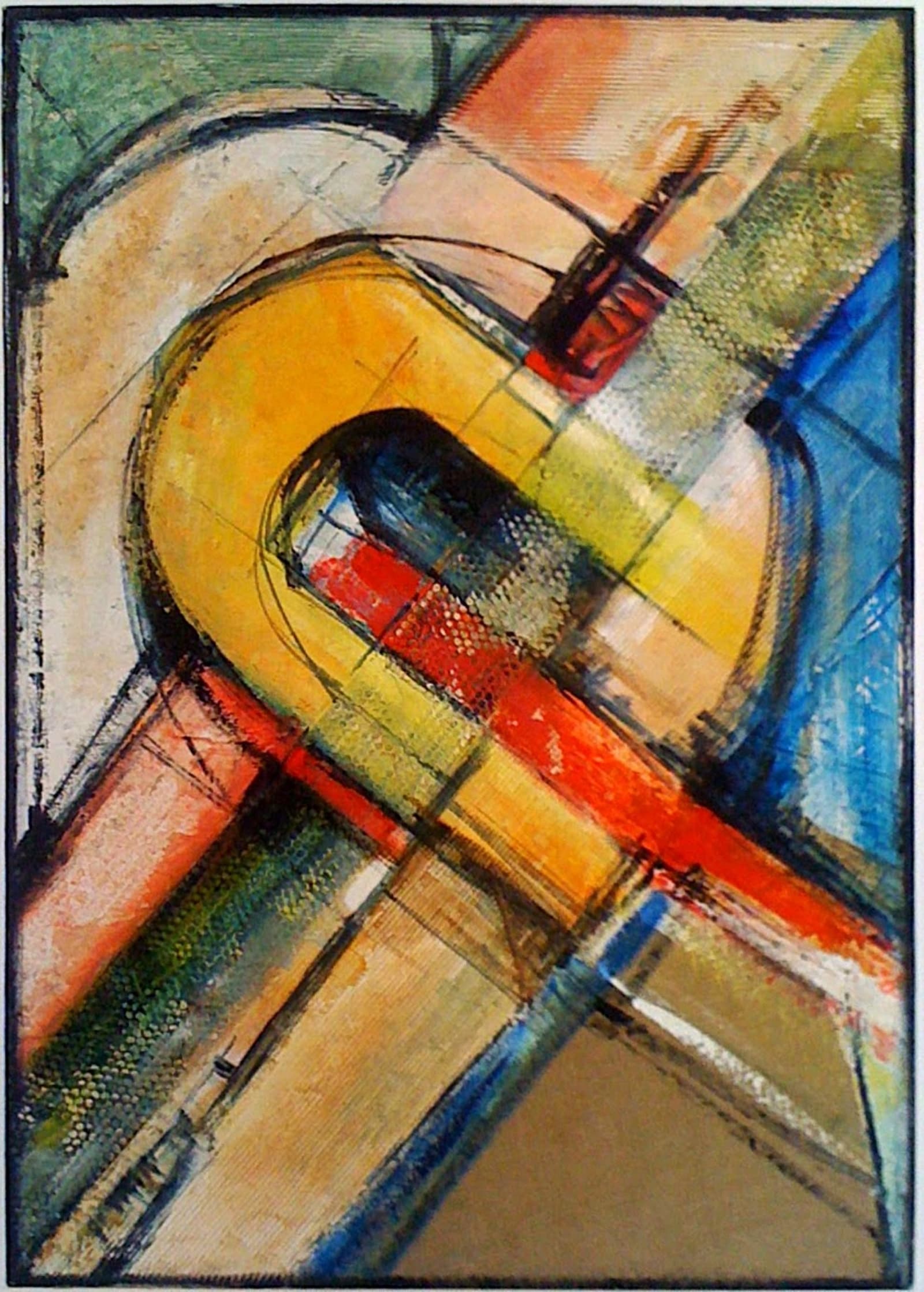 Obra abstracta Passau Cuadro 1 por Antonio Casares Palma