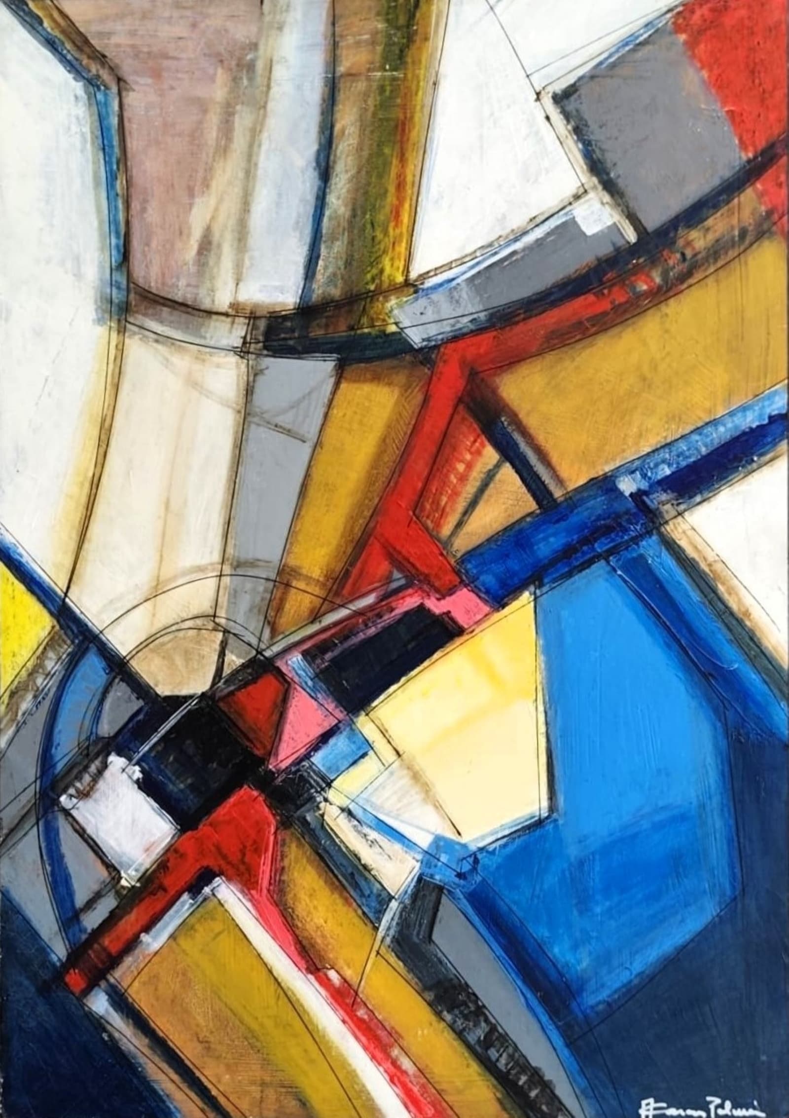 Obra abstracta Passau Cuadro 2 por Antonio Casares Palma