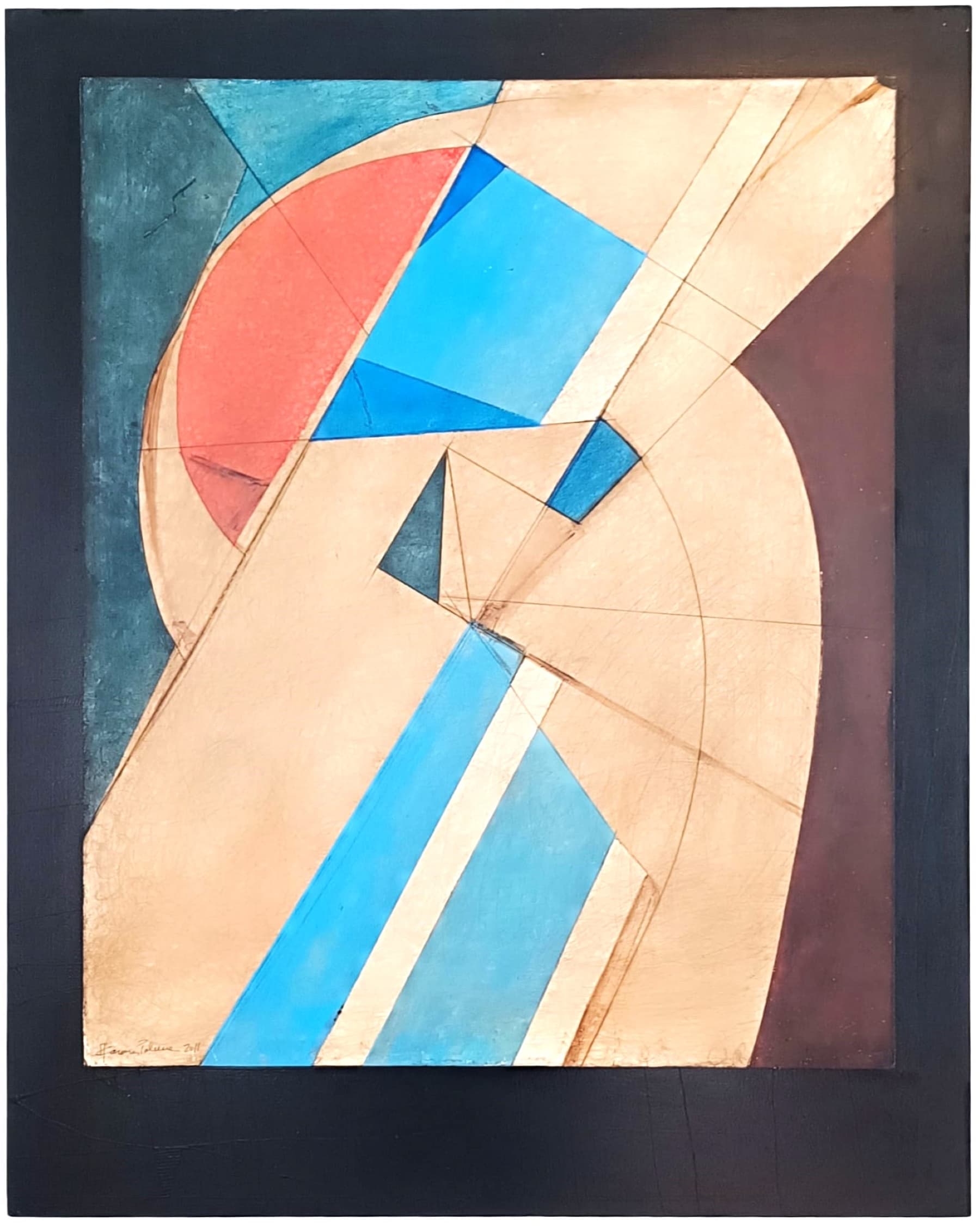 Obra abstracta Passau Cuadro 3 por Antonio Casares Palma