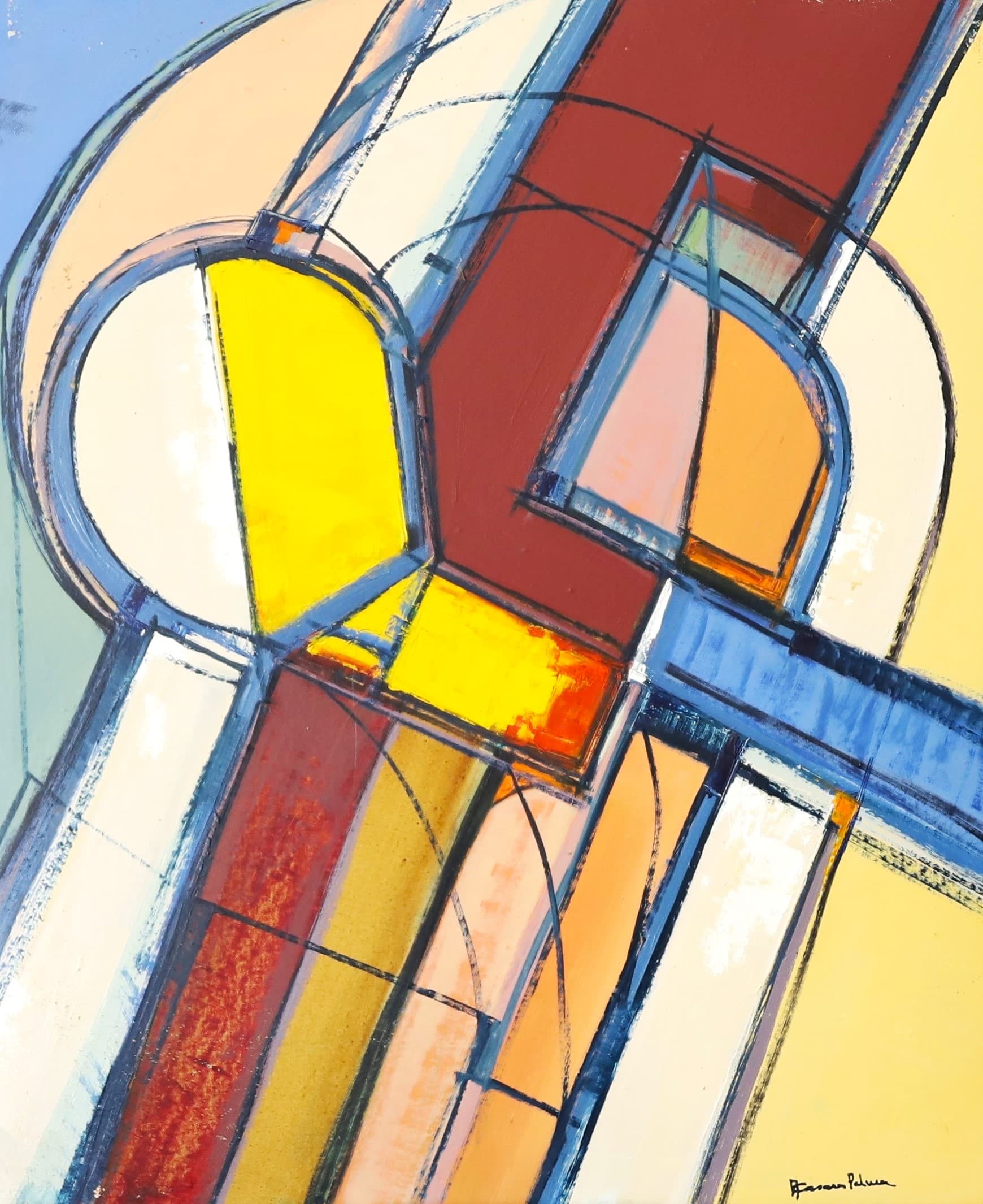 Obra abstracta POZNAN II por Antonio Casares Palma