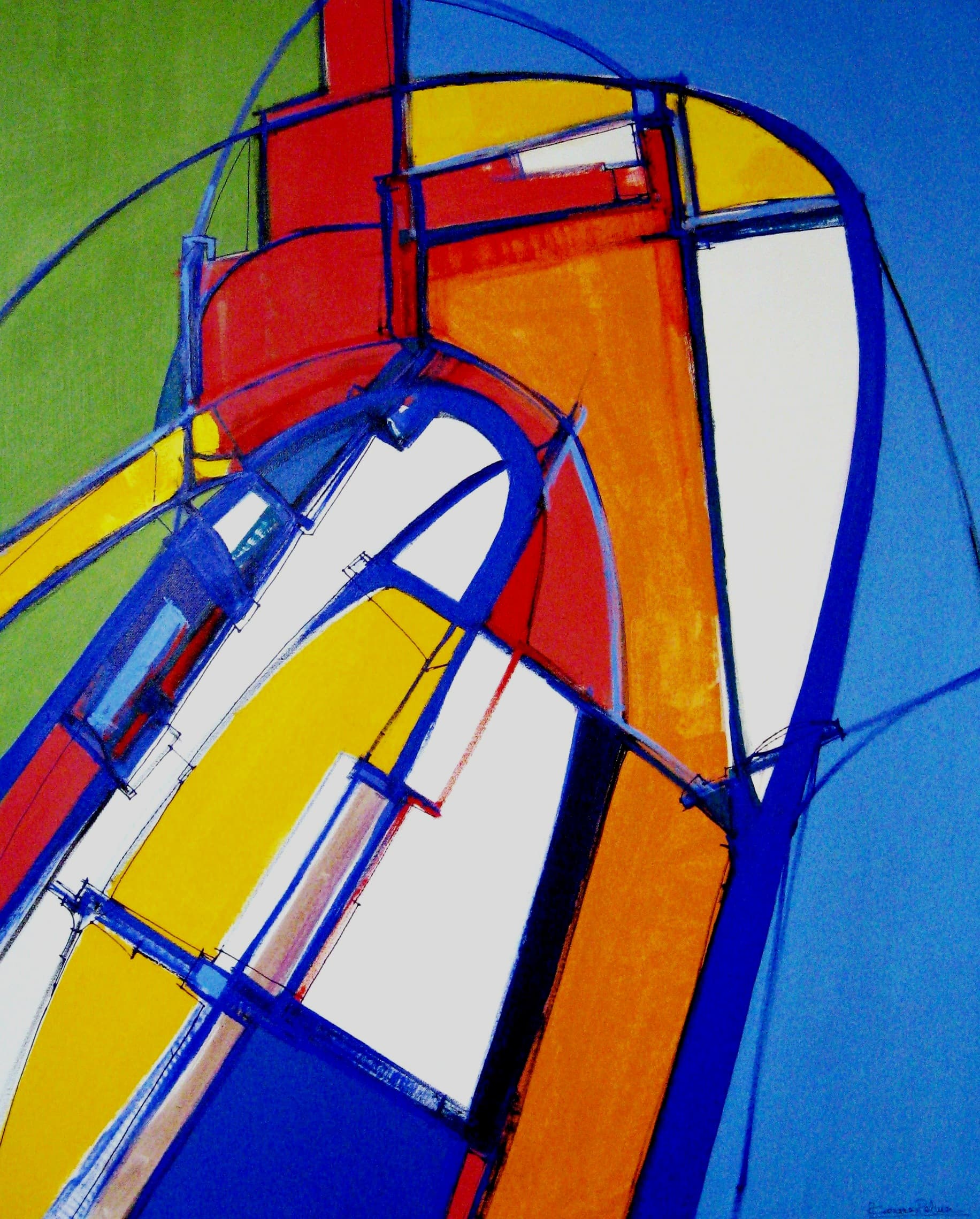 Obra abstracta POZNAN III por Antonio Casares Palma