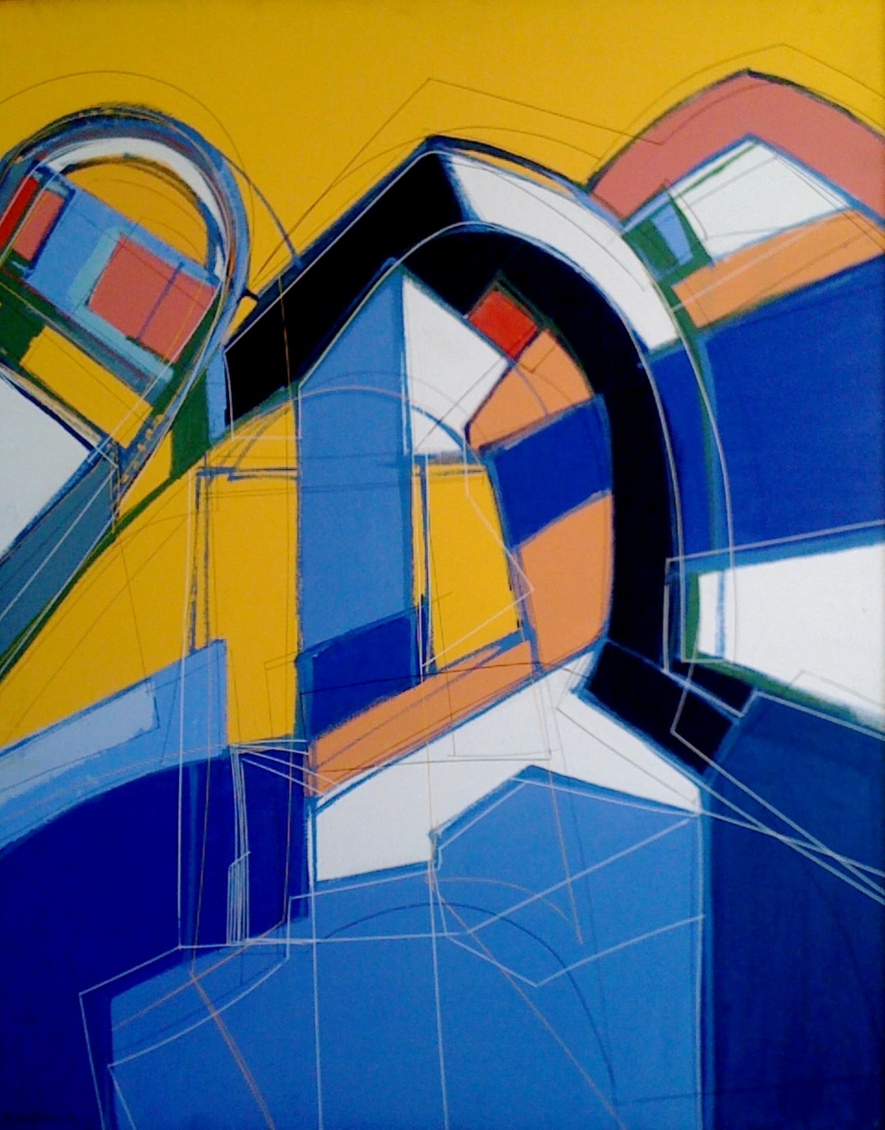 Obra abstracta POZNAN IV por Antonio Casares Palma