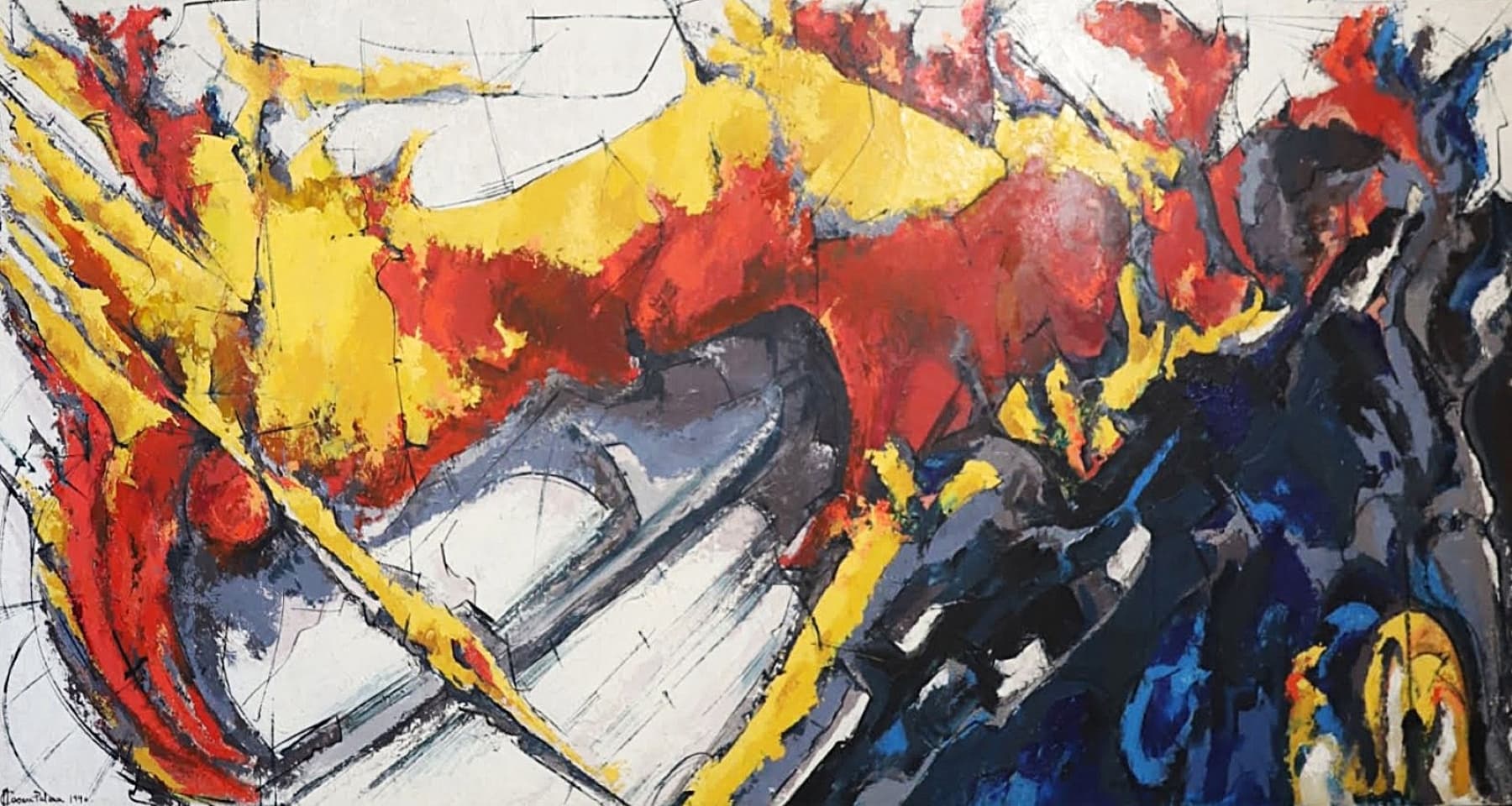 Obra abstracta Avanzada por Antonio Casares Palma
