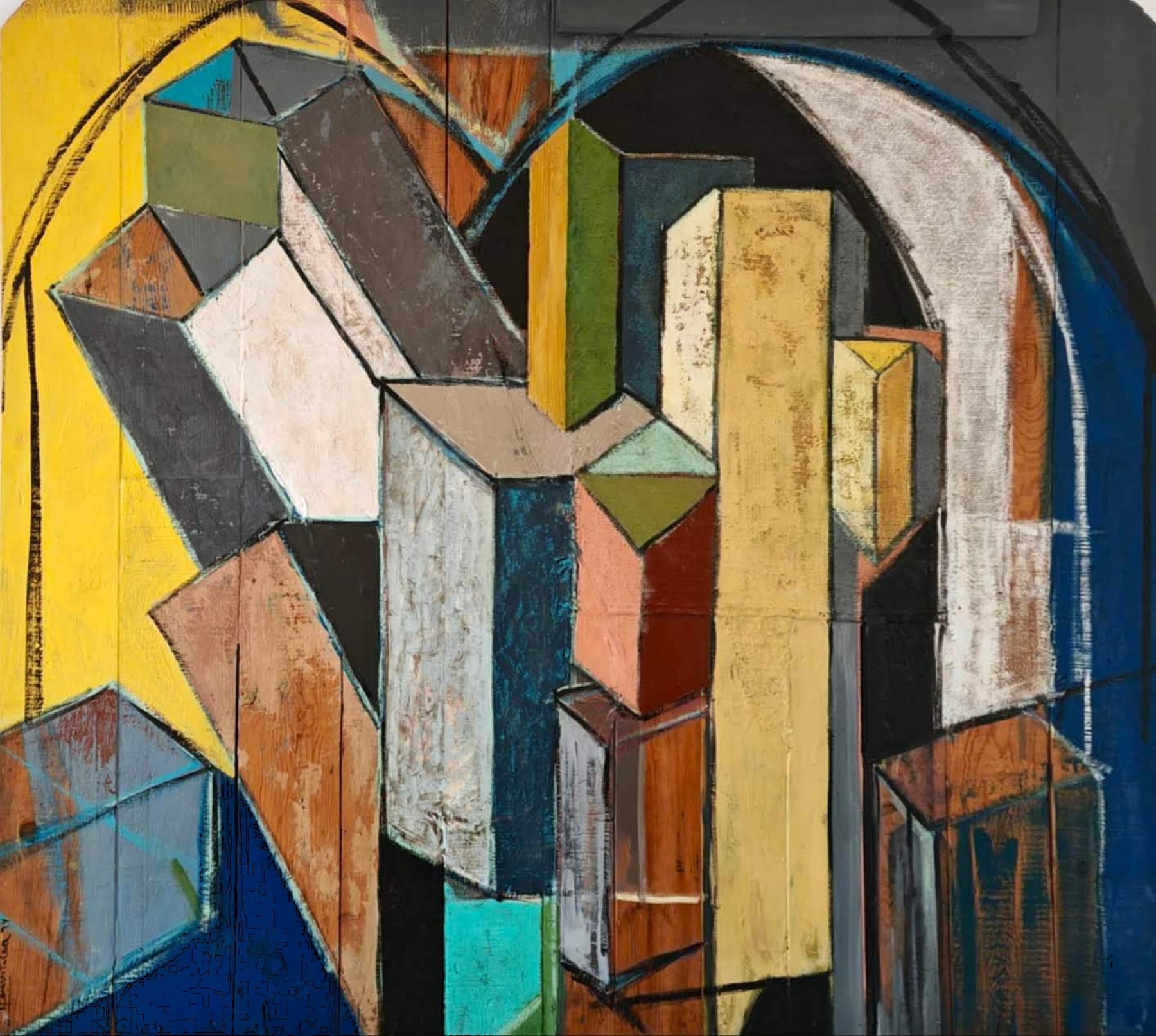 Obra abstracta Fuga por Antonio Casares Palma