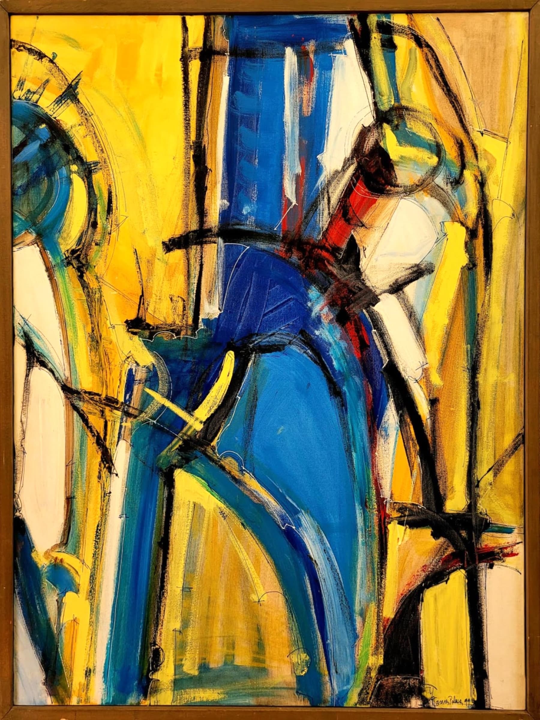 Obra abstracta Inmersión por Antonio Casares Palma