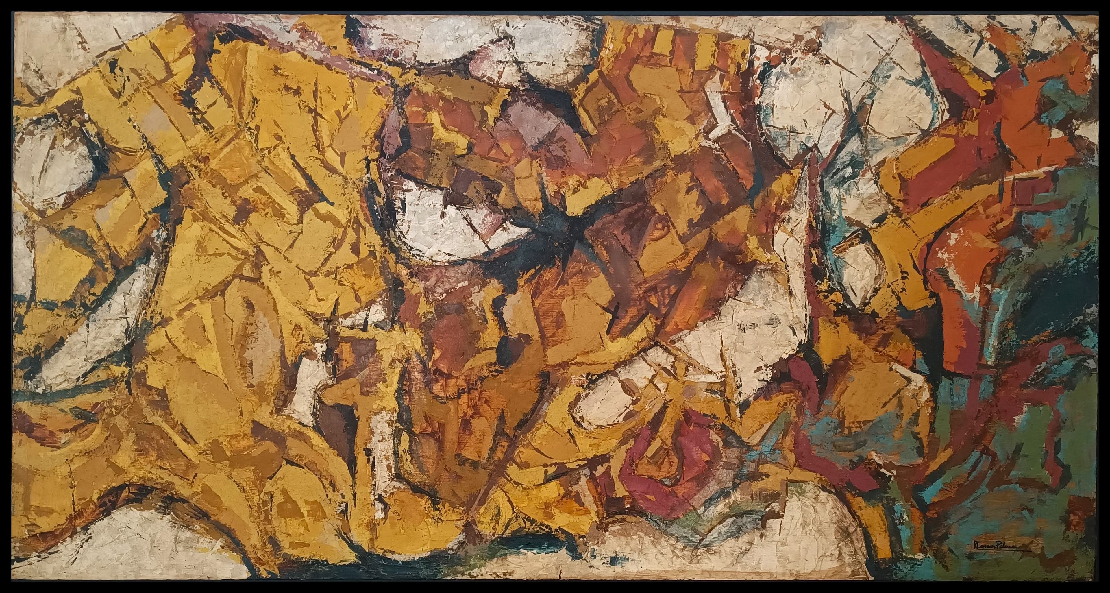 Obra abstracta Prehistoria por Antonio Casares Palma