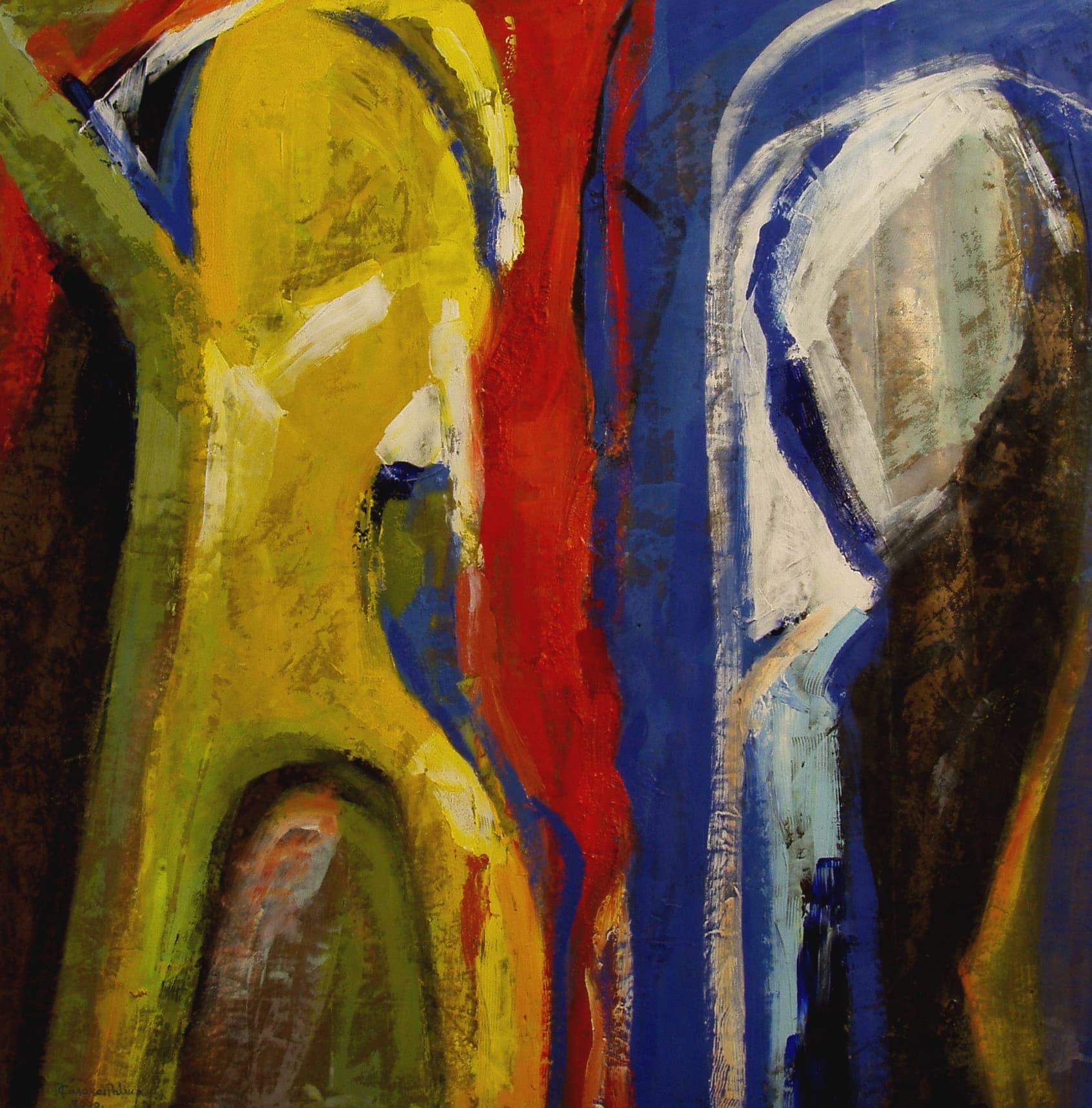 Ref E-1 Óleo sobre malla