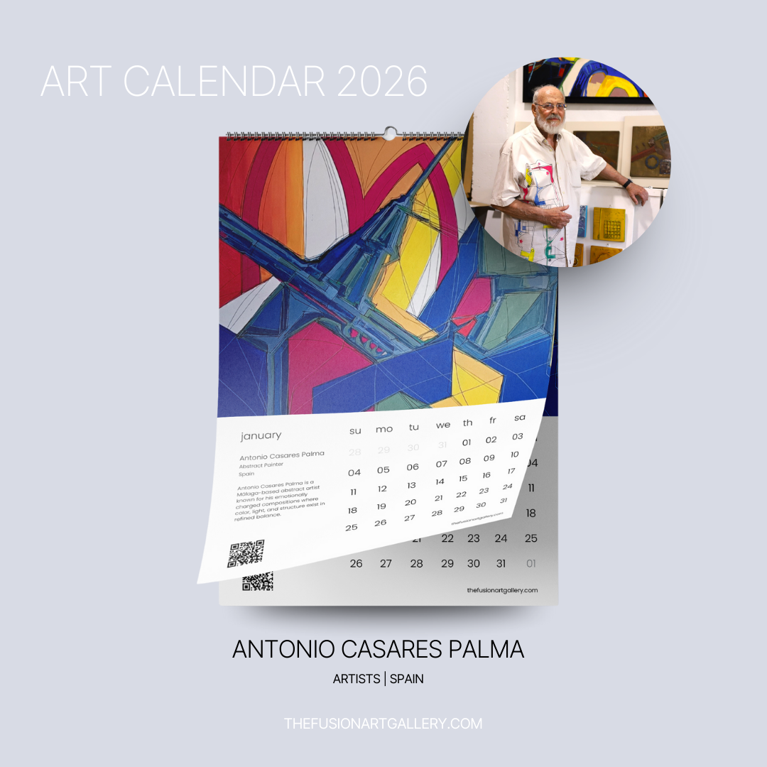 Obra de Antonio Casares Palma en el calendario de Fusion Art Gallery