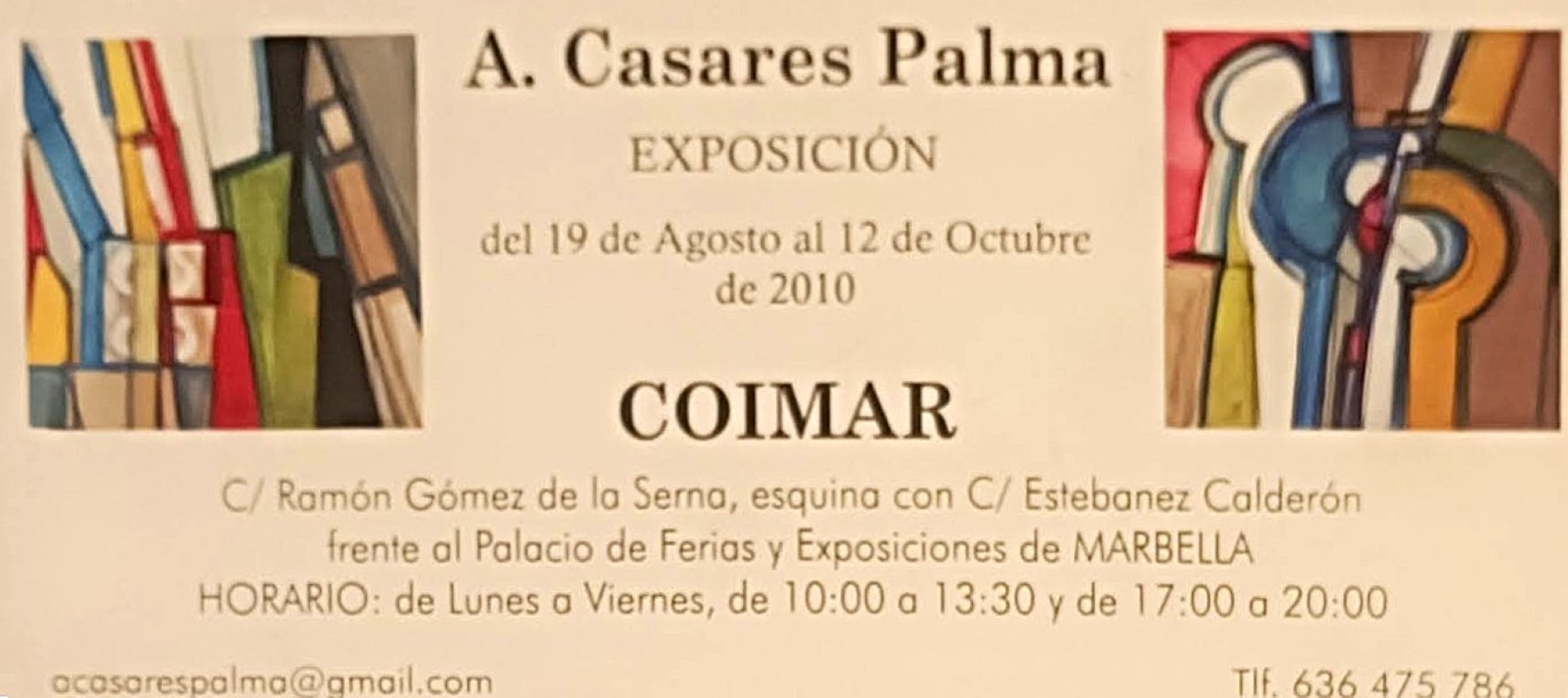 ARCHIVO: Exposición Individual en COIMAR (Marbella)